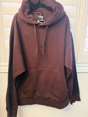 Adidas Brown Pullover Hoodie